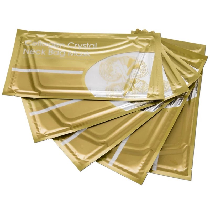 Маска для Шеи Гидрогелевая COLLAGEN Crystal Neck Bag с растительным КОЛЛАГЕНОМ  35г  (белая)