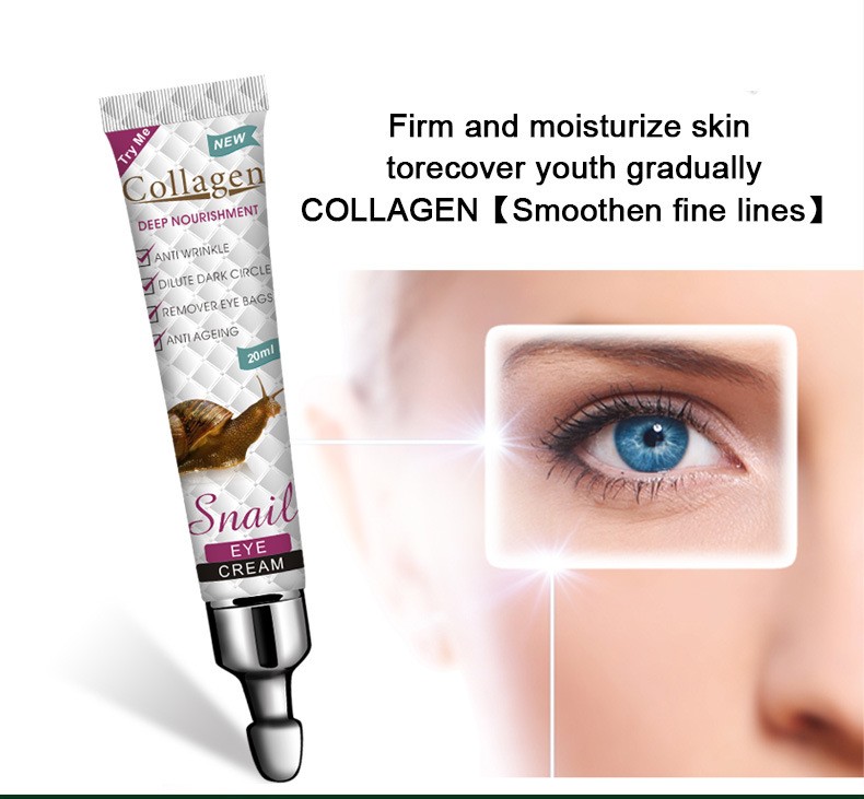 PEI MEI  Крем для век Collagen SNAIL Против морщин, тёмных кругов и мешков под глазами КОЛЛАГЕН и УЛИТКА  20мл  (PM-6913)