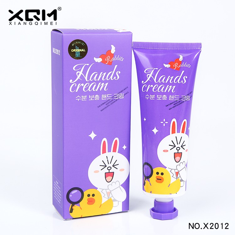 XQM  Крем для рук Hands cream RABBITS увлажняющий ДРУЗЬЯ (авокадо)  80г  (X-2012)