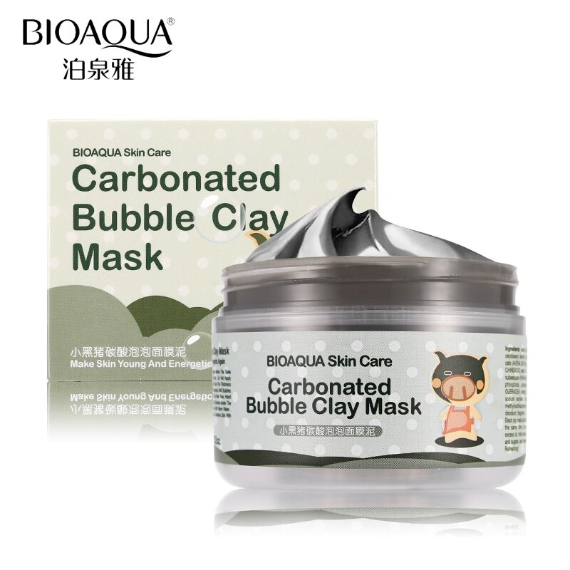 BIOAQUA  Маска для лица Skin Care CARBONATED BUBBLE CLAY Глиняно - Пузырьковая  100г  (BQY-50677)