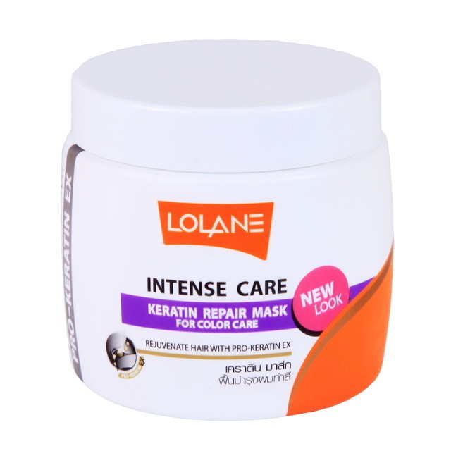 LOLANE  Маска для волос INTENSE CARE Keratin Repair для окрашенных волос  200г