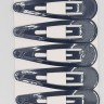 Клик-клак металл Чёрный глянцевый 12 штук на Листе  (ТВ-2969) 7 см. Цена за лист!!!