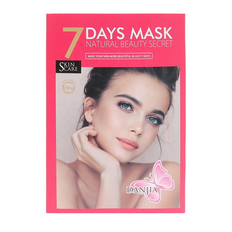 DANJIA  Маска тканевая для лица и шеи 7 DAYS Органайзер Natural Beauty Secret НЕДЕЛЬКА (розовый)  (7 * 42г)  (122)