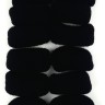Резинки для волос "ОК" Черные  (12 штук)  (ТВ-7080)