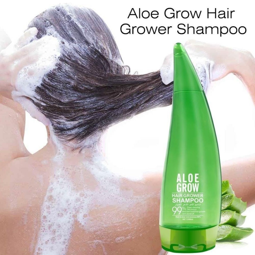 DISAAR  Шампунь ALOE GROW 99% Против перхоти, против выпадения волос с АЛОЭ  260мл  (листок)  (DS-51966)