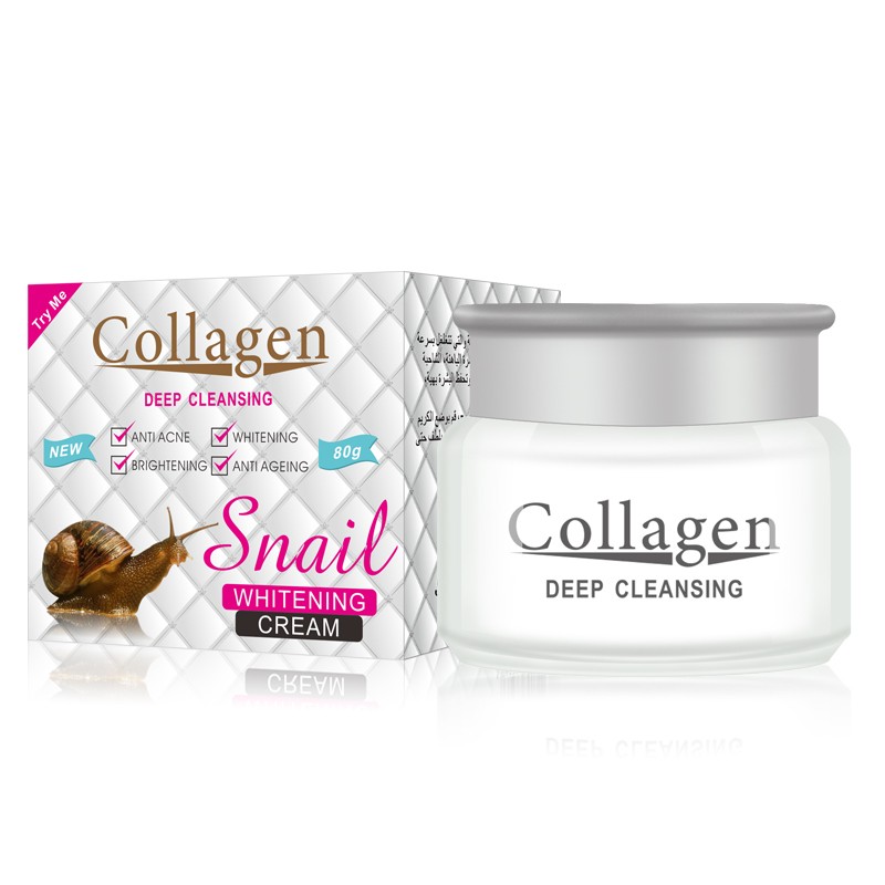 PEI MEI  Крем для лица Collagen SNAIL Отбеливающий КОЛЛАГЕН и УЛИТКА  80г  (PM-6863)