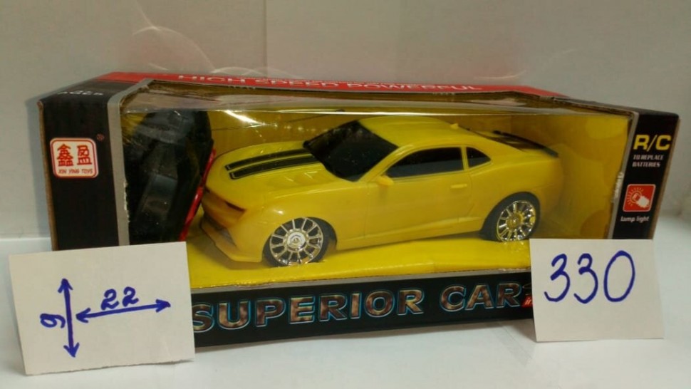Гоночная машинка "Superior Car" Chevrolet Camaro (желтая)