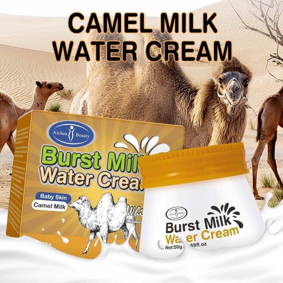 AICHUN BEAUTY  Крем для лица Burst CAMEL MILK Water Cream Увлажняющий МОЛОЧНЫЕ ПУЗЫРЬКИ (Верблюжье Молоко)  50г  (AC-3183)
