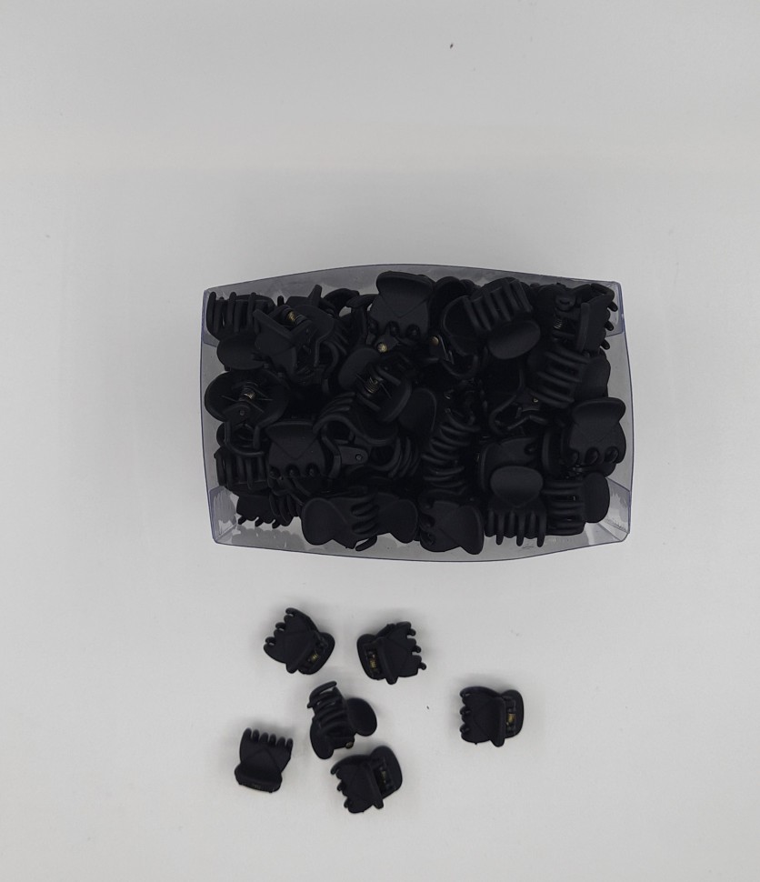 Краб "средний" каучук чёрный 100 штук (1 см)