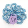 Резинка - Браслет для волос "Стеклярус"  (голубая)  (ТВ-19)  Цена указана за штуку!   К10