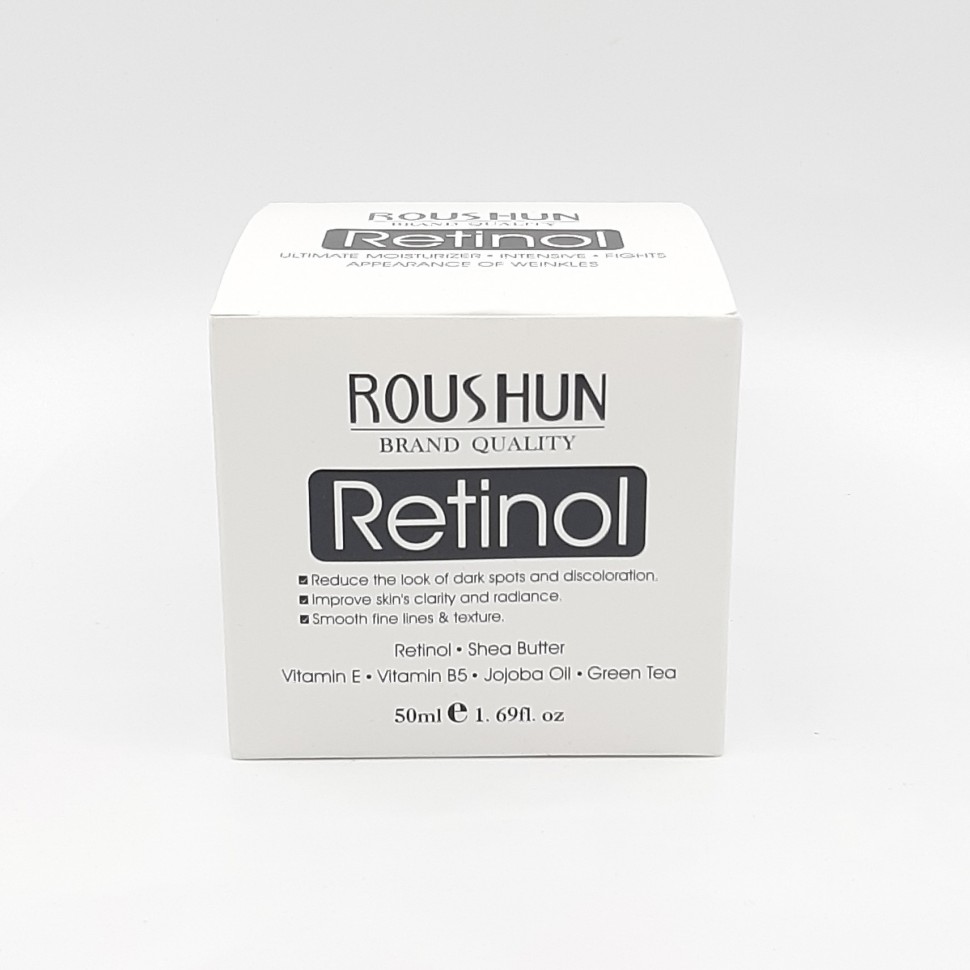 ROUSHUN  Крем для лица RETINOL Интенсивное Увлажнение, Против морщин РЕТИНОЛ  50мл  (RS-30139)
