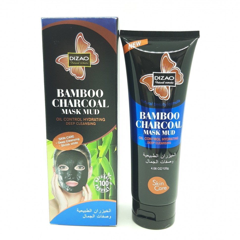 DIZAO  Маска - Плёнка для лица BAMBOO CHARCOAL Mud Грязевая БАМБУКОВЫЙ УГОЛЬ  120г  (DZ-139)