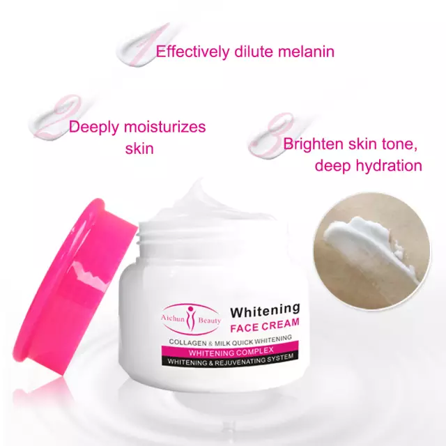 AICHUN BEAUTY  Крем для лица WHITENING Отбеливающий Collagen & Milk  80мл  (AC-31873)