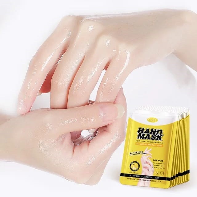 ZOZU  Маска - Перчатки для Рук Hand Mask Nourishing HONEY Восстанавливающая МЕД  ( 1 пара )  35г  (ZOZU88784)
