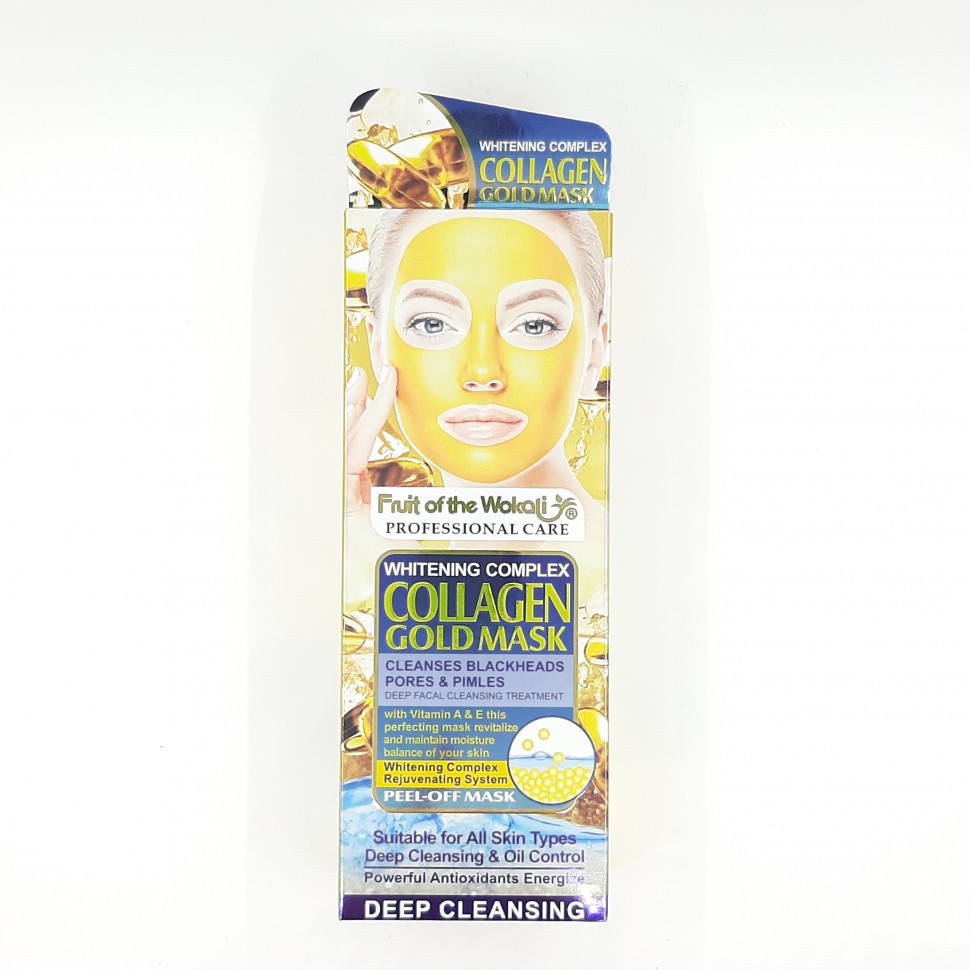 WOKALI  Маска - Плёнка для лица COLLAGEN Gold Mask Коллагеновая ЗОЛОТО  130мл  (WKL-533)