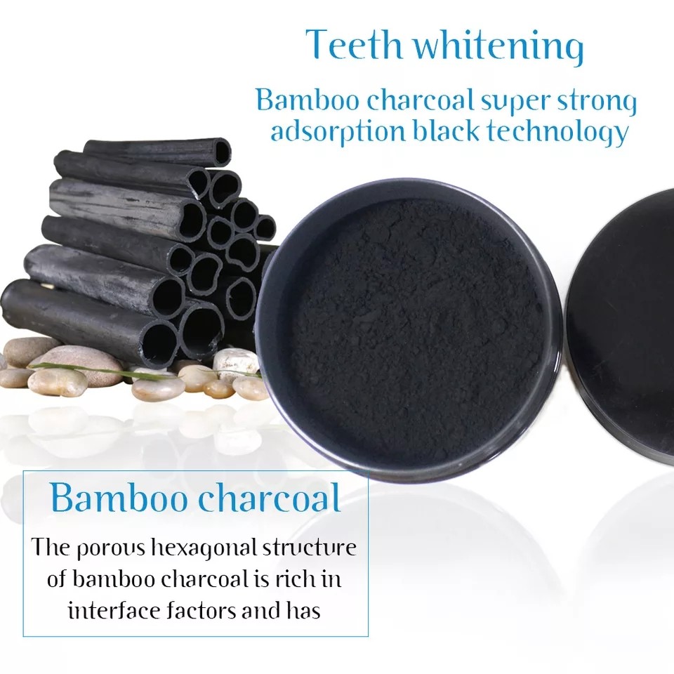 PEI MEI  Зубной порошок Teeth Whitening BAMBOO CHARCOAL Отбеливающий БАМБУКОВЫЙ Уголь  60мл  (PM-6901)