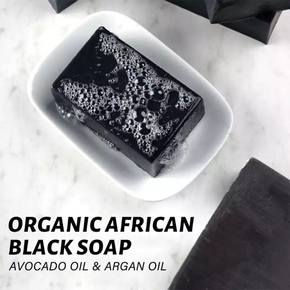 PEI MEI  Мыло для лица Organic African Чёрное AVOCADO OIL & ARGAN OIL  120г  (PM-6937)