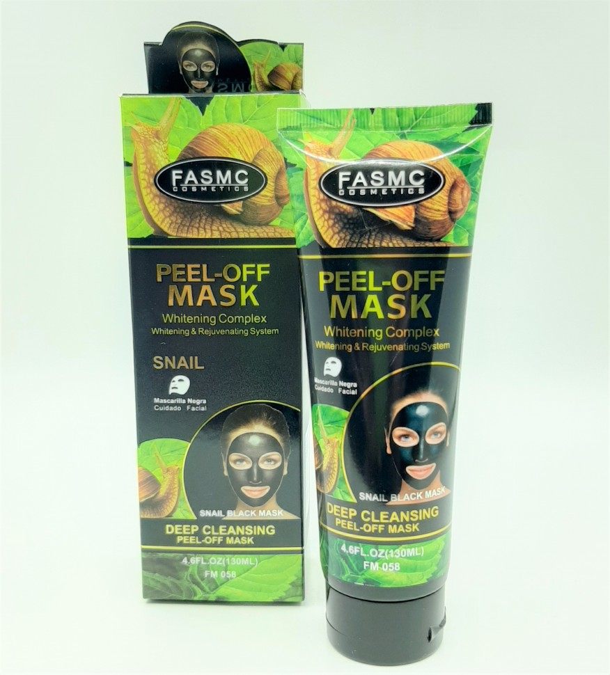 FASMC  Маска - Плёнка для лица SNAIL Black Mask Чёрная с муцином УЛИТКИ  130мл  (FM-058)