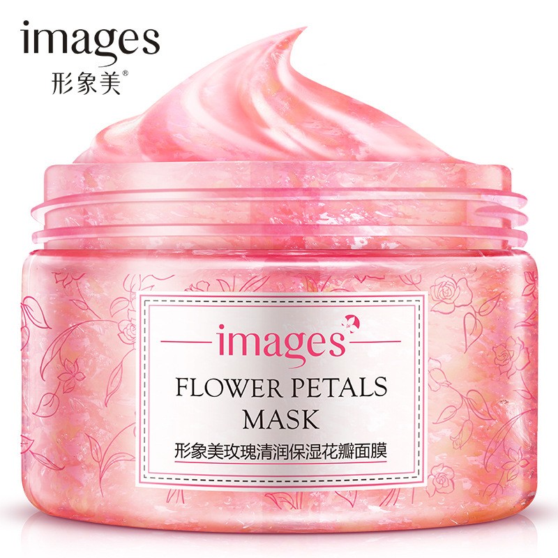 IMAGES  Маска для лица Flower Petals ROSE с лепестками РОЗЫ  120г  (XXM-2897)
