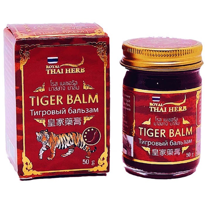 THAI HERB  Бальзам для тела Тайский TIGER BALM Красный ТИГРОВЫЙ  50г