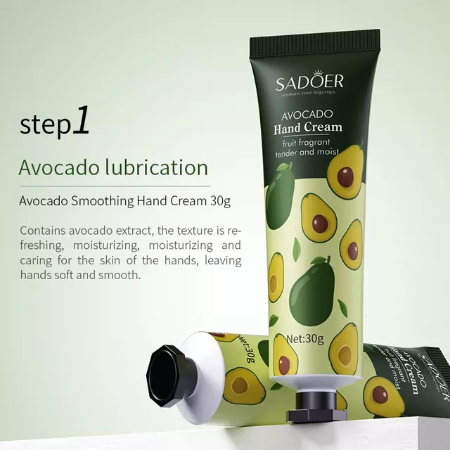 SADOER  Крем для рук НАБОР (Avocado / Lemon / Grapefruit)  (30г * 5 штук)  (SD-81709)