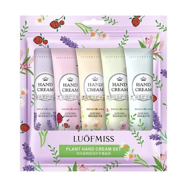 LUOFMISS  Крем для рук НАБОР (Lavender / Freesia / Lily / Green Tea / Rose)  (30г * 5 штук)  (LFMX-50974)