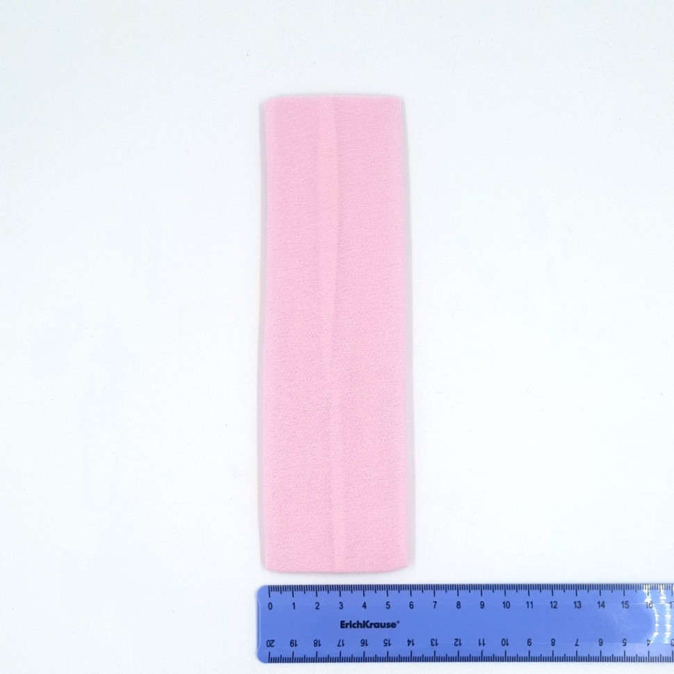 Повязка на голову тканевая 6см  (розовая)  (ТВ-3561)   К12