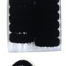 Резинки для волос "ОК" в Коробочке  Черные  (12 штук)  (ТВ-7091)
