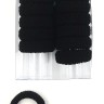 Резинки для волос "ОК" в Коробочке  Черные  (12 штук)  (ТВ-7092)