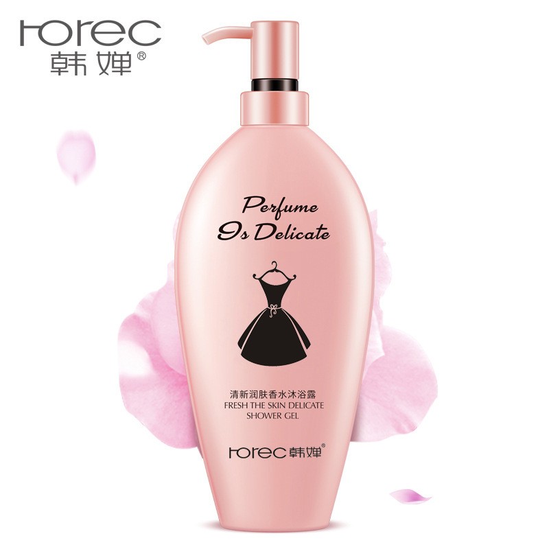 ROREC  Гель для душа PERFUME DELICATE парфюмированный "Черное Платье"  750мл  (HC-8041)