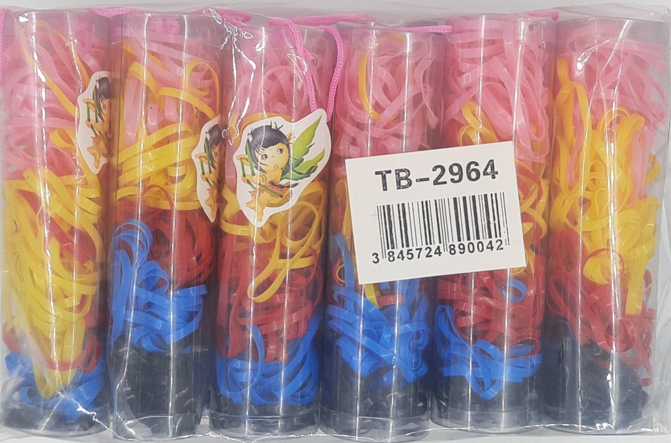 Резинки для волос Силиконовые "цветные" 12 туб  (ТВ-2964)  Цена указана за упаковку!