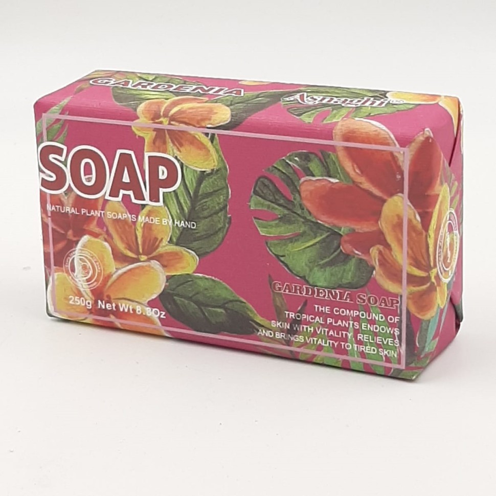 ASNAGHI  Мыло для лица и тела Tropical Soap Парфюмированное GARDENIA  250г  (А-026)  (ТВ-7686)